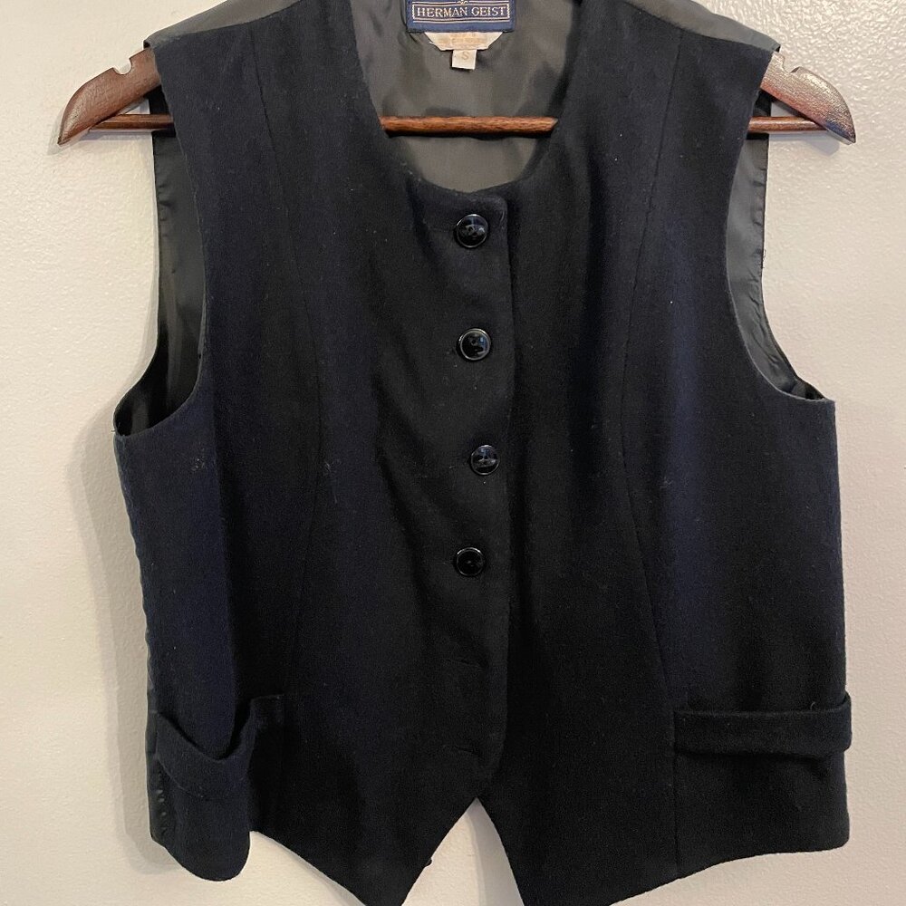 Herman Geist Women's wool vest size S